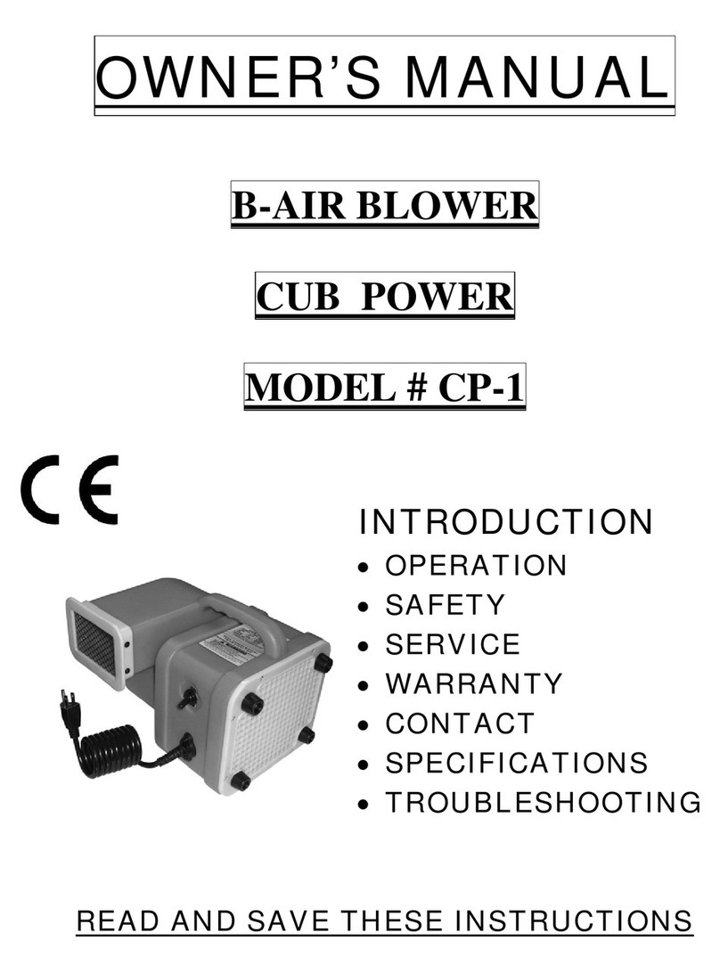 B-Air Cub Power CP-1 owner's manual