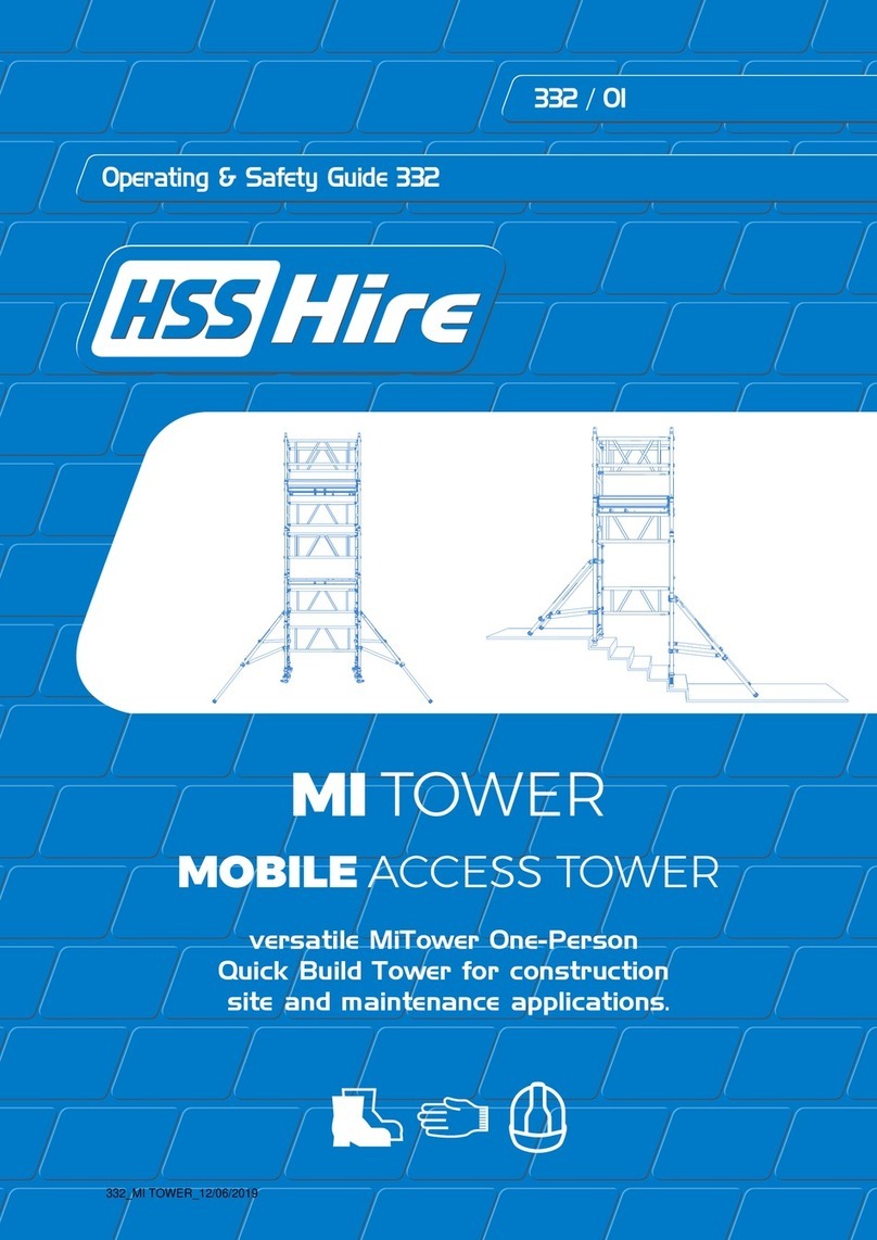 HSS Hire MI TOWER STAIRS Operating & safety guide