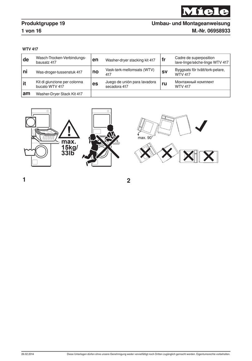 Miele WTV 417 User manual