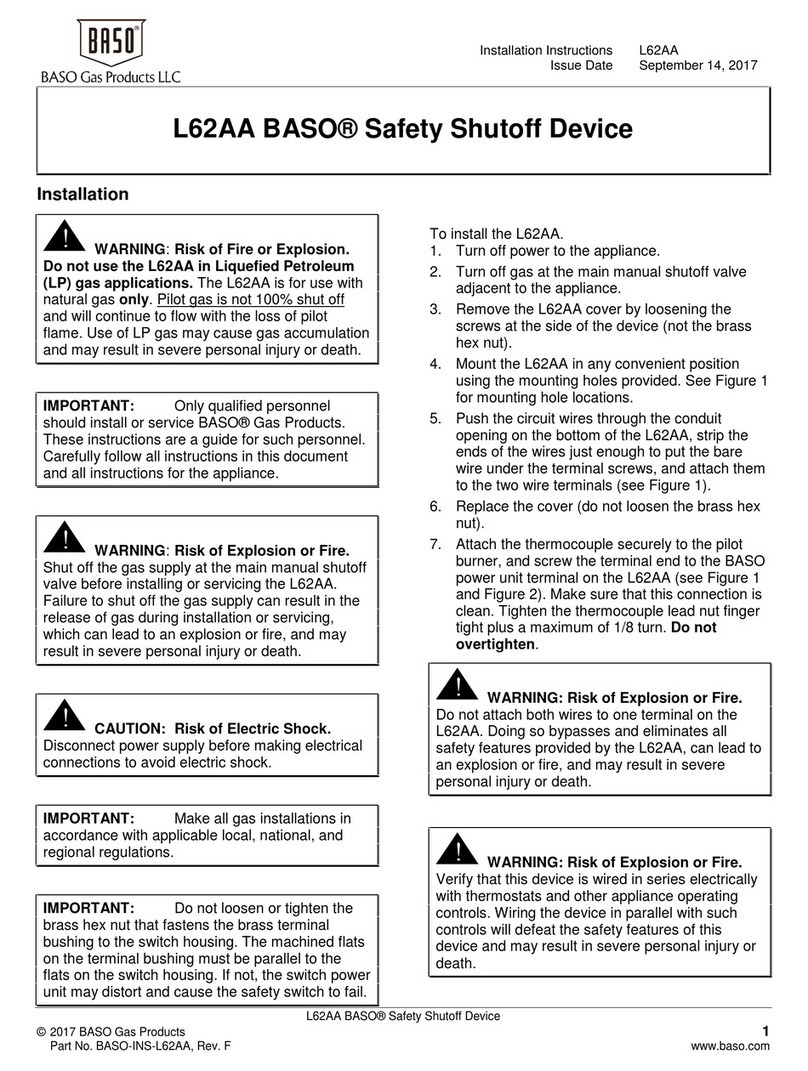 Baso L62AA installation instructions
