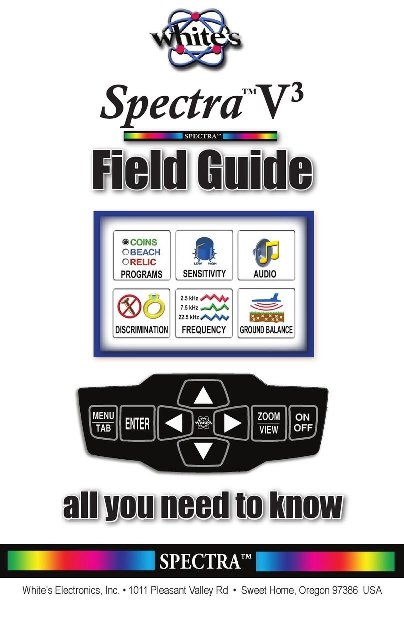 Whites Spectra V3 Field guide