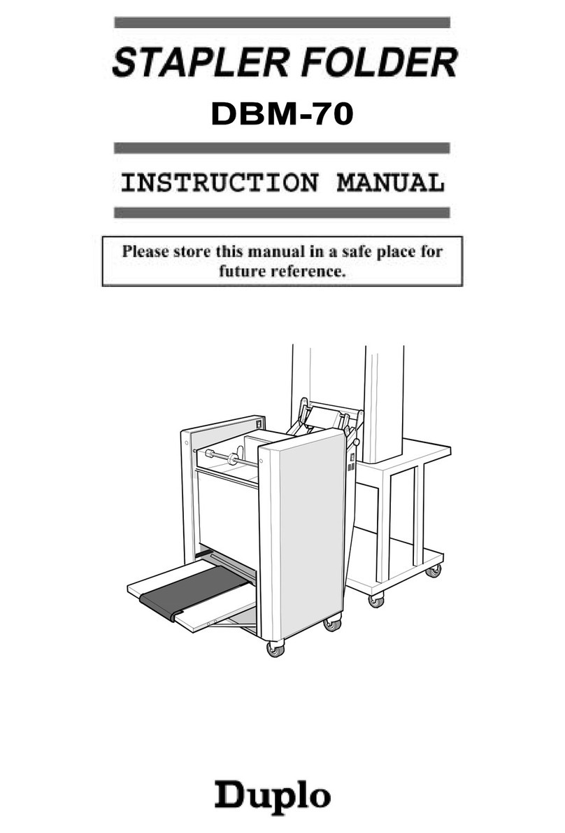 Duplo DBM-70 User manual