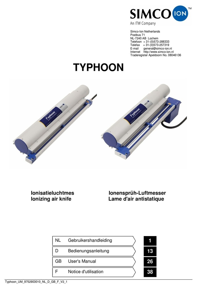 ITW Simco-Ion TYPHOON user manual ITW Simco-Ion TYPHOON user manual