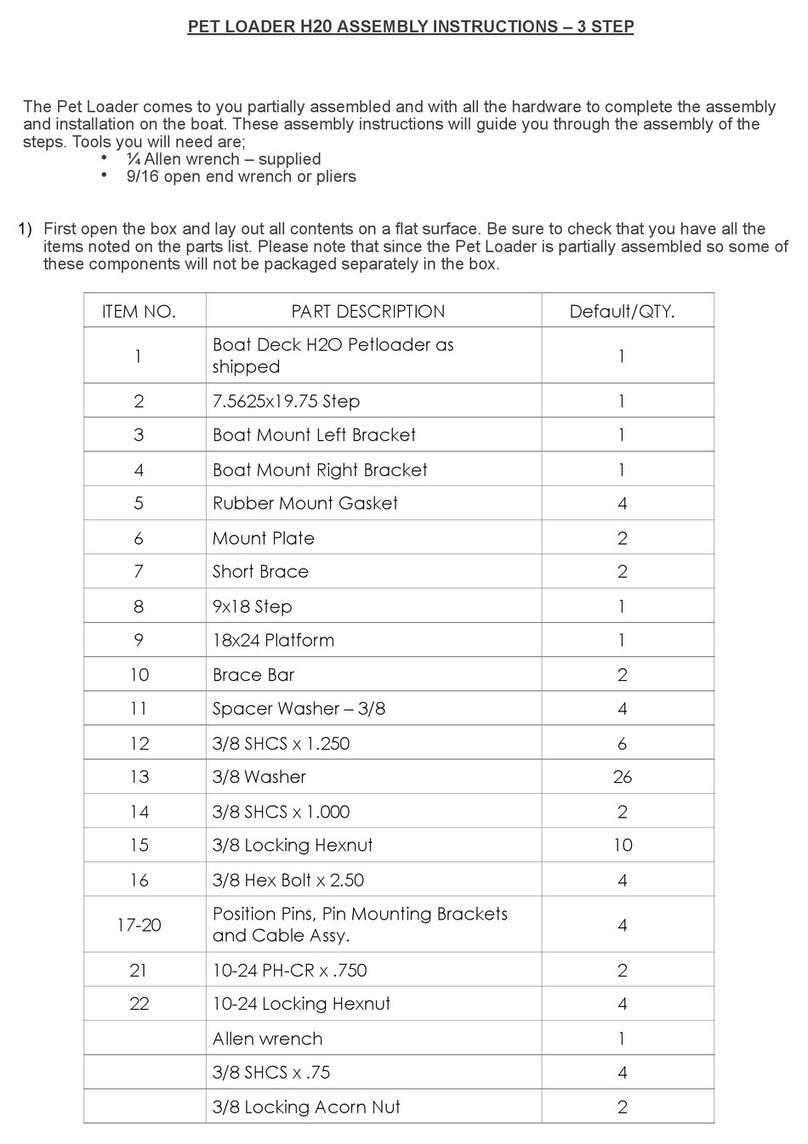 PET LOADER H20 Assembly instructions