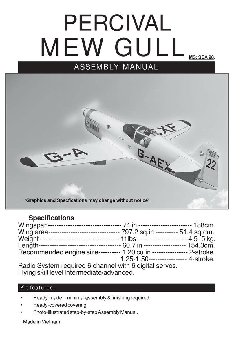 Seagull Models PERCIVAL MEW GULL User manual