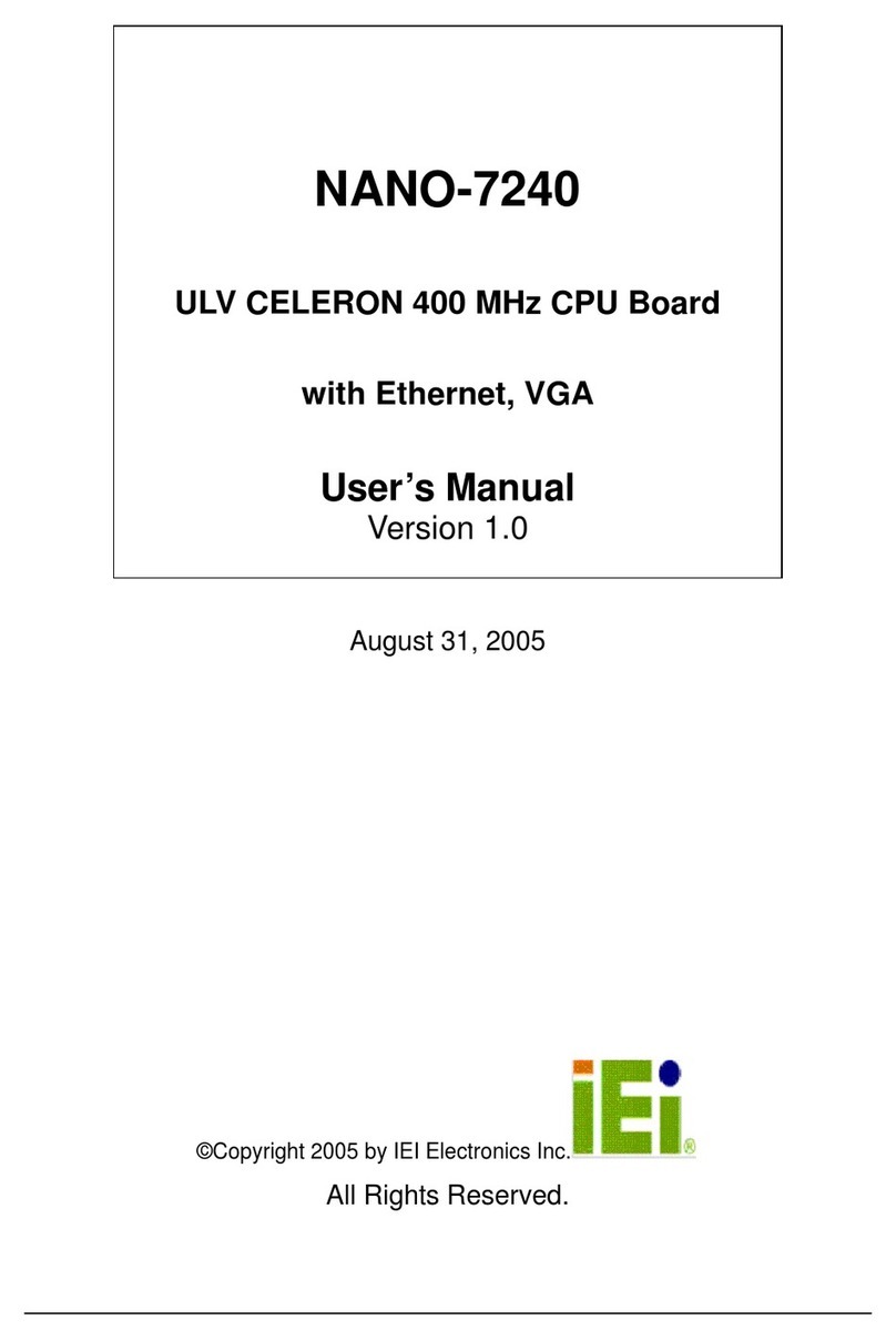 IEI Technology NANO-7240 User manual