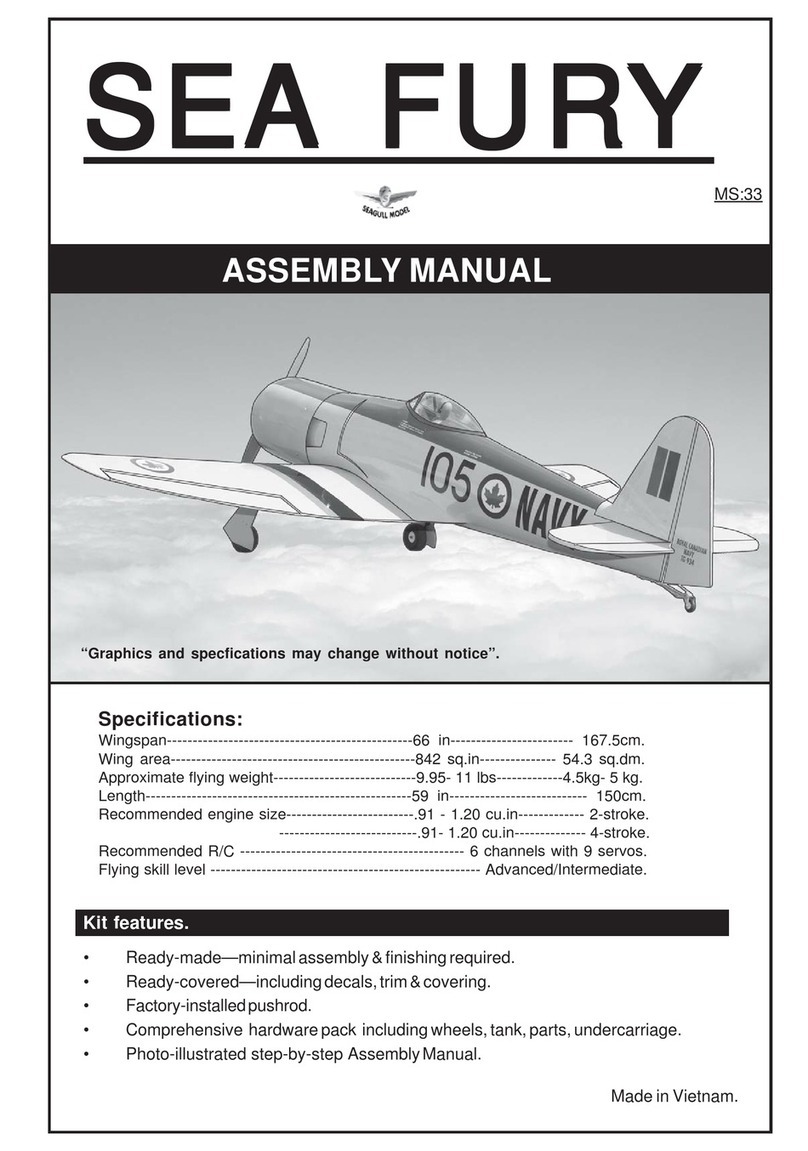 Seagull Models SEA FURY User manual