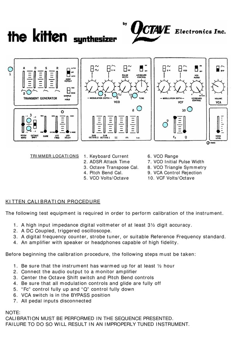 Octave Kitten CALIBRATION PROCEDURE