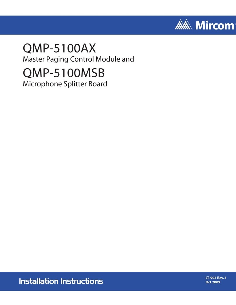 Mircom QMP-5100AX User manual