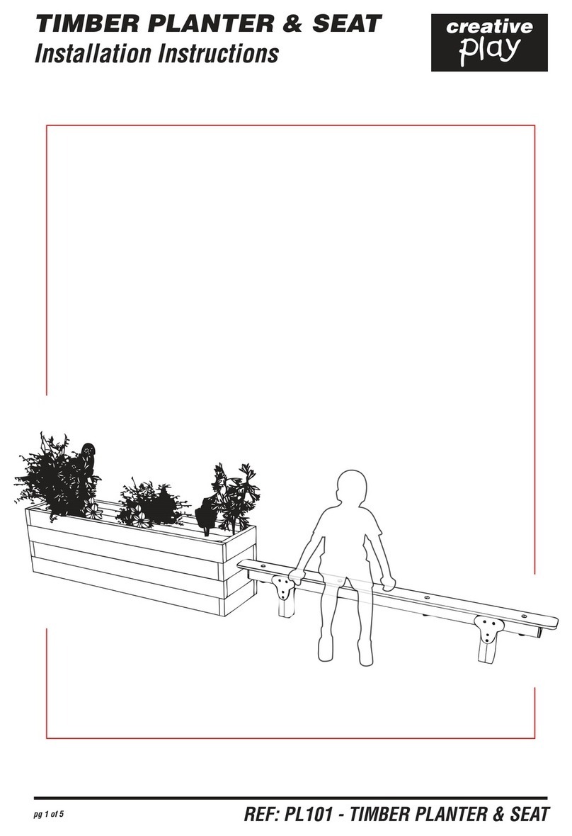 Creative Play TIMBER PLANTER & SEAT PL101 installation instructions