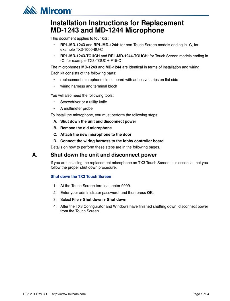 Mircom MD-1243 installation instructions