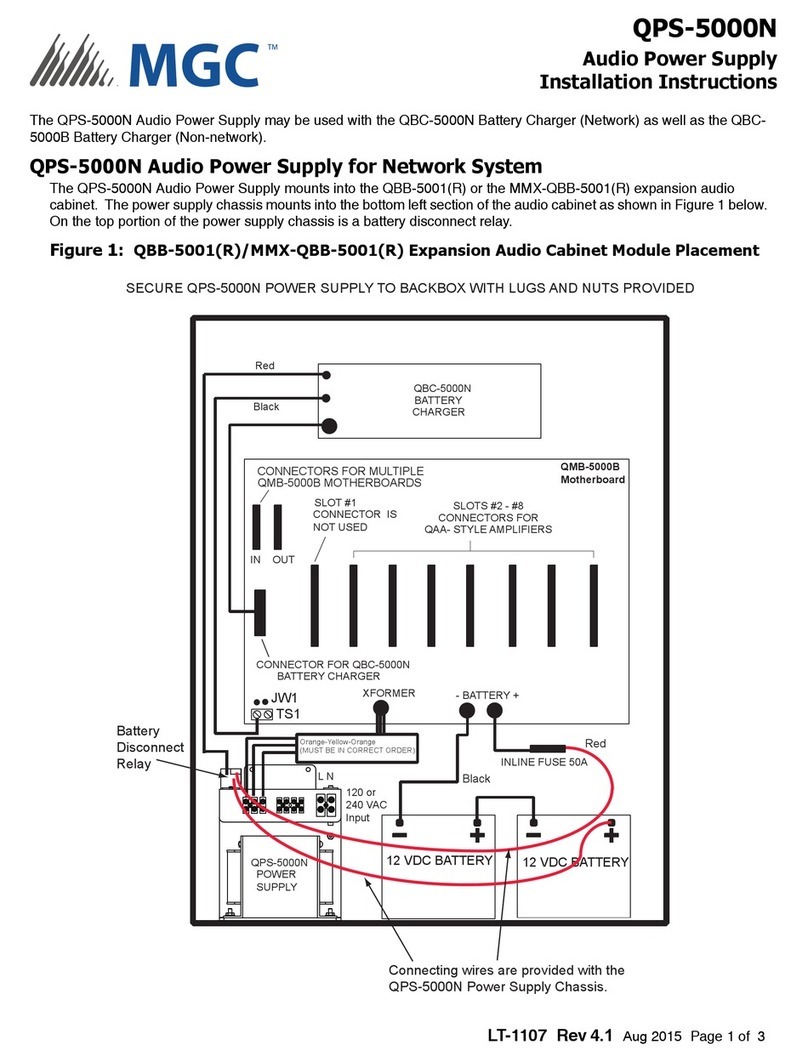 MGC QPS-5000N installation instructions