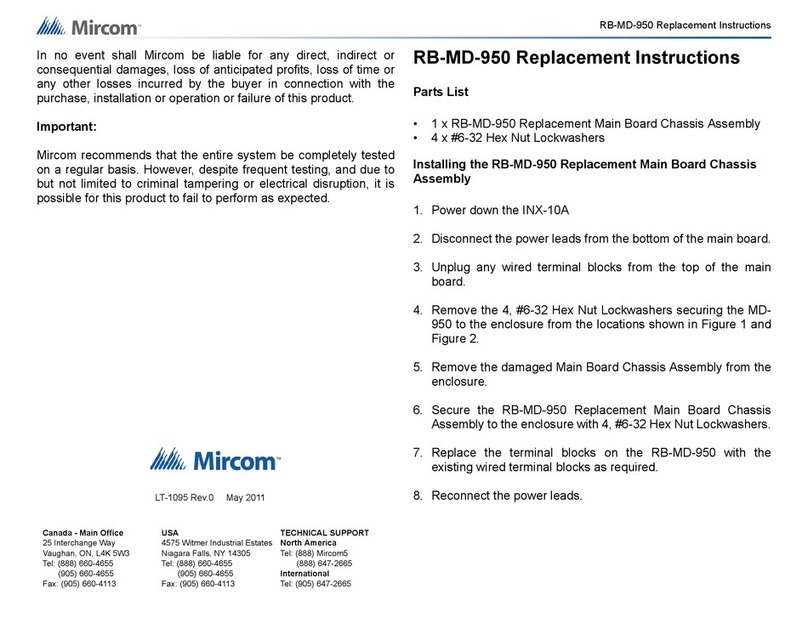 Mircom RB-MD-950 Guide Mircom RB-MD-950 Guide