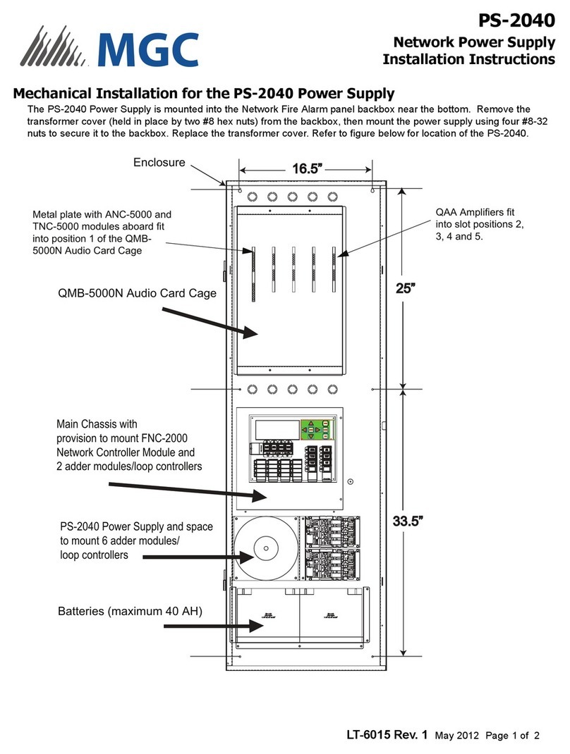 MGC PS-2040 installation instructions