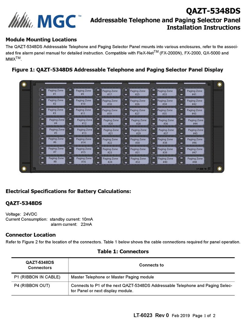 MGC QAZT-5348DS installation instructions