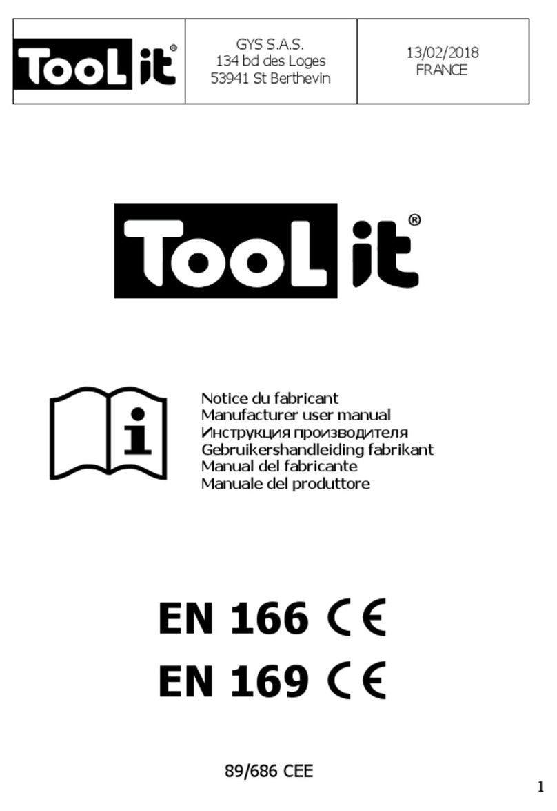 Tool it HAND MASK Series User manual