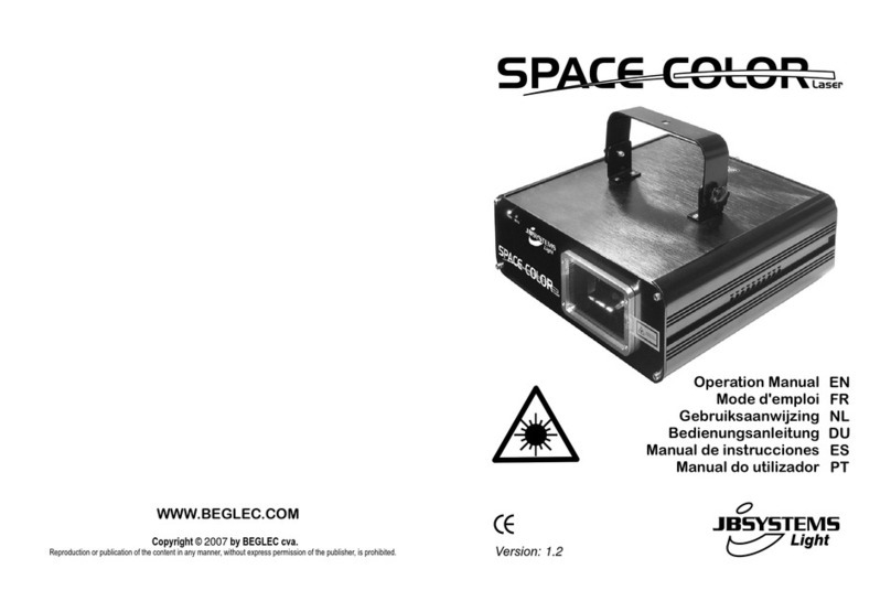 JB Systems Light SPACE COLOR Laser User manual