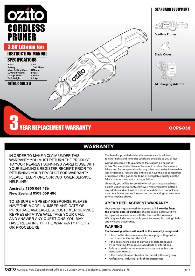 Ozito OCPS-036 User manual Ozito OCPS-036 User manual
