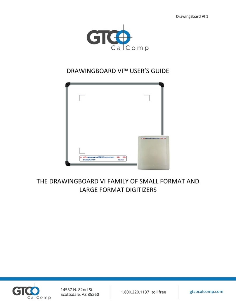GTCO CalComp DrawingBoard VI User manual