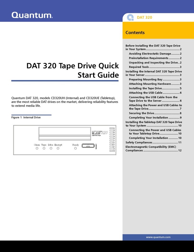 Quantum DAT 320 CD320UE User manual