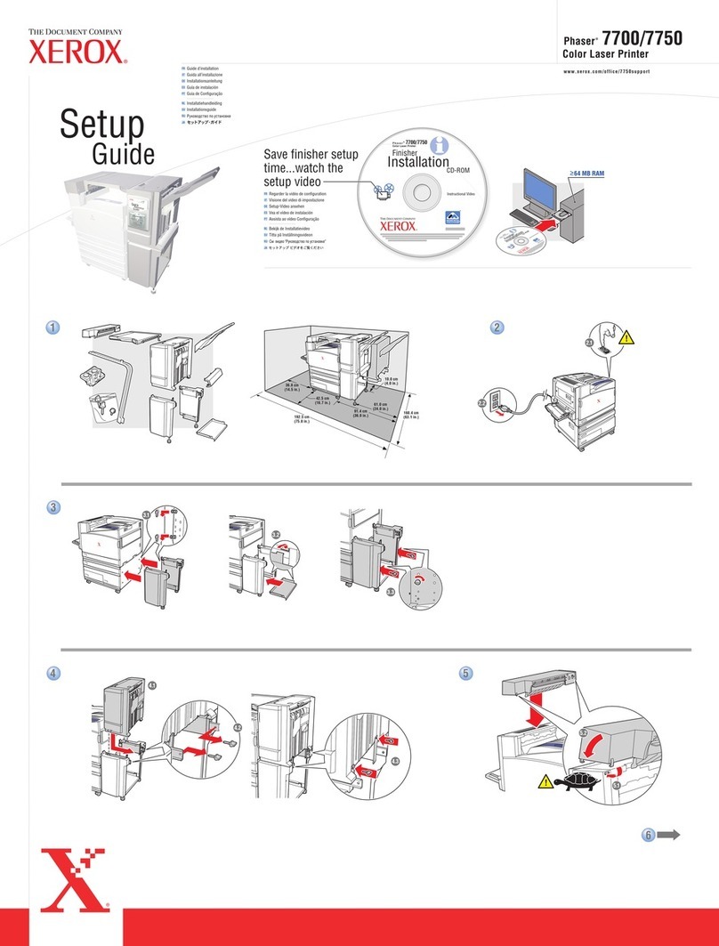 Xerox 7700 User manual