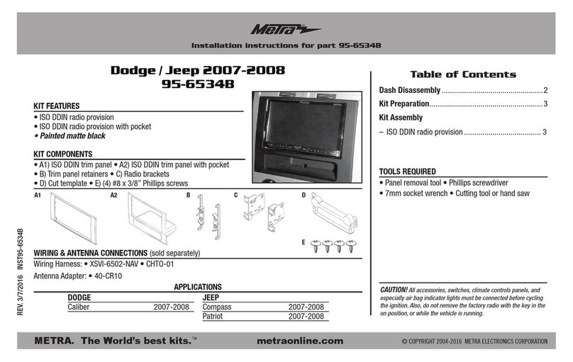 Metra Electronics 95-6534B User manual