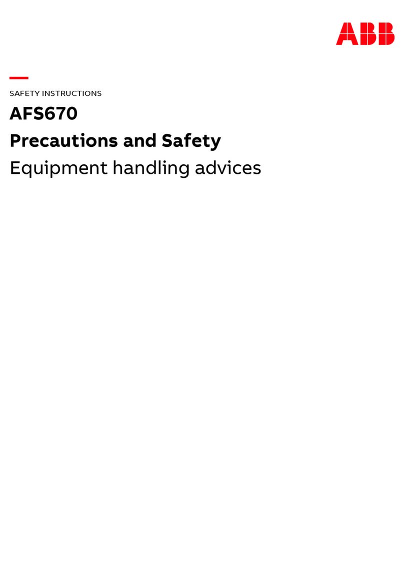 ABB AFS670 Safety instructions