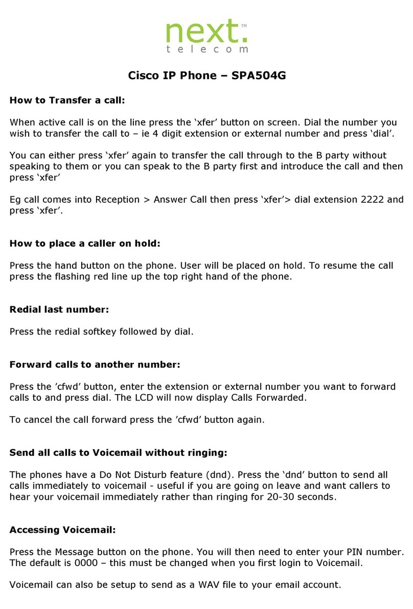 Cisco Small Business Pro SPA 504G User manual Cisco Small Business Pro SPA 504G User manual
