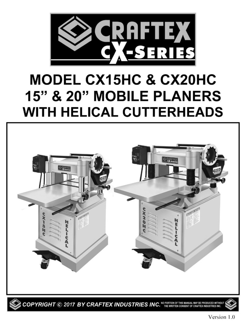Craftex CX series User manual