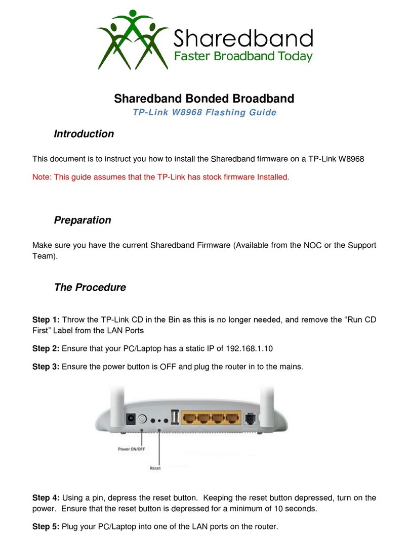 TP-Link W8968 User manual