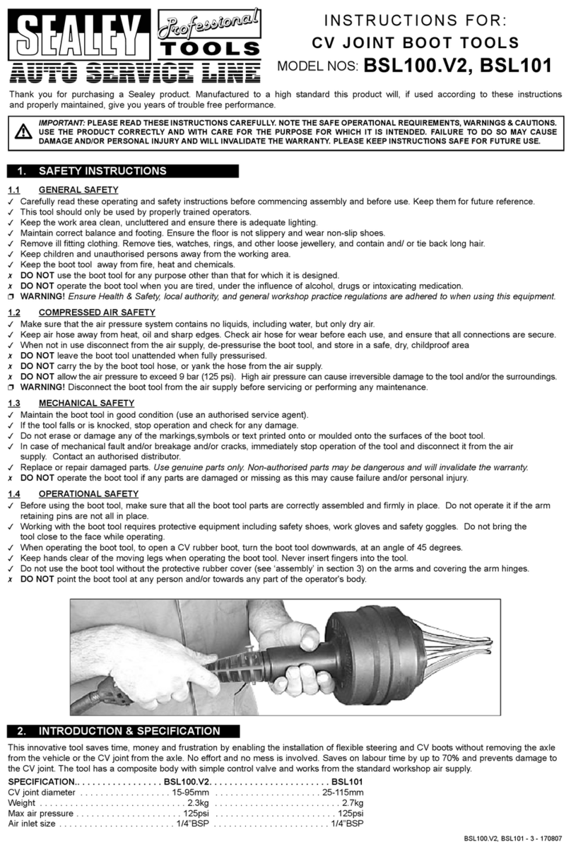 Sealey BSL100.V2 User manual
