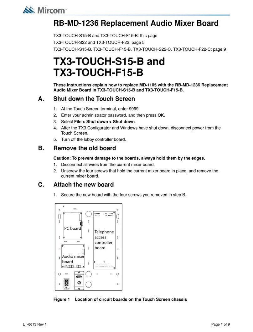 Mircom RB-MD-1236 Replacement manual