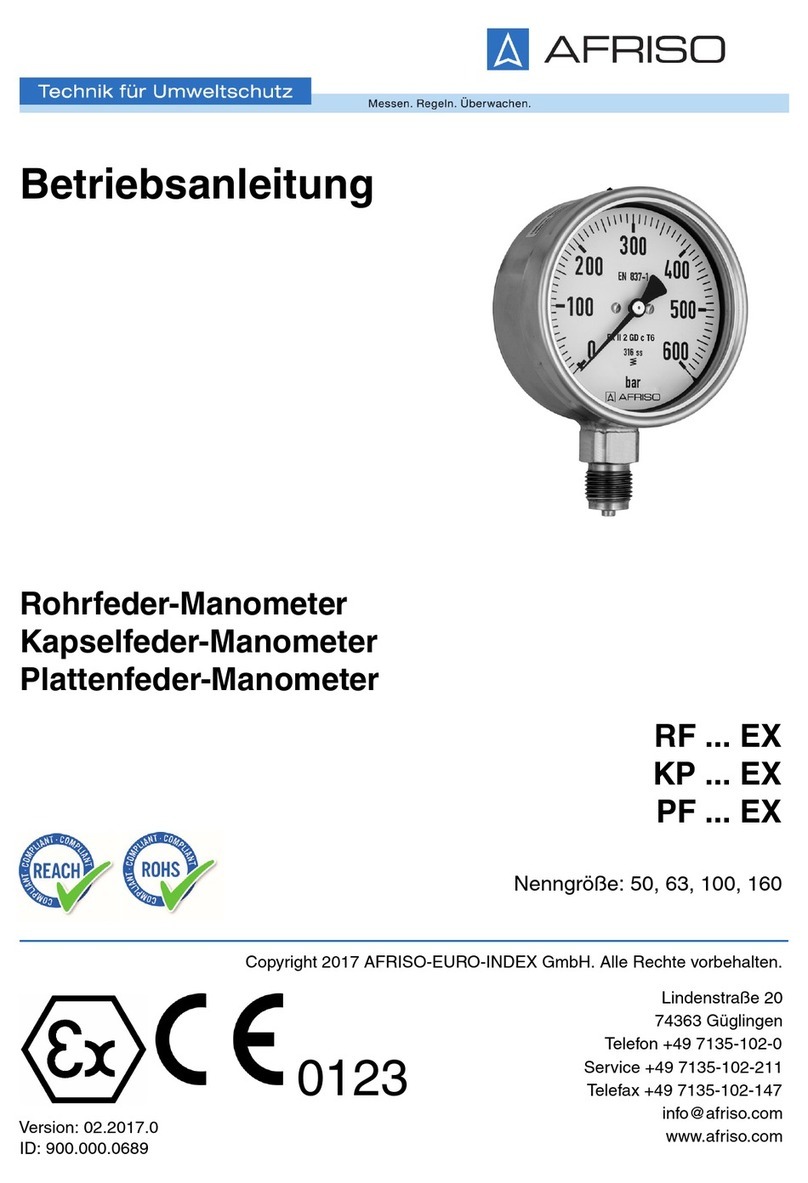 AFRISO PF EX Series operating instructions