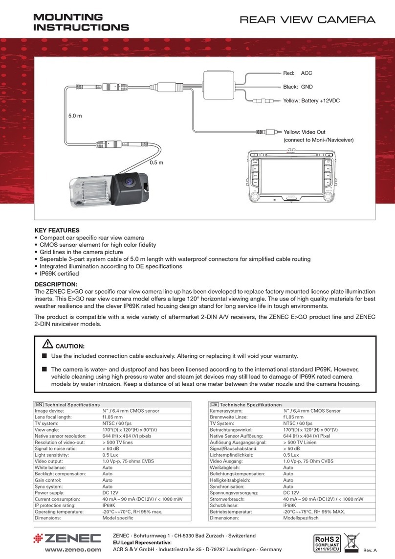 ZENEC E GO - Mounting instructions