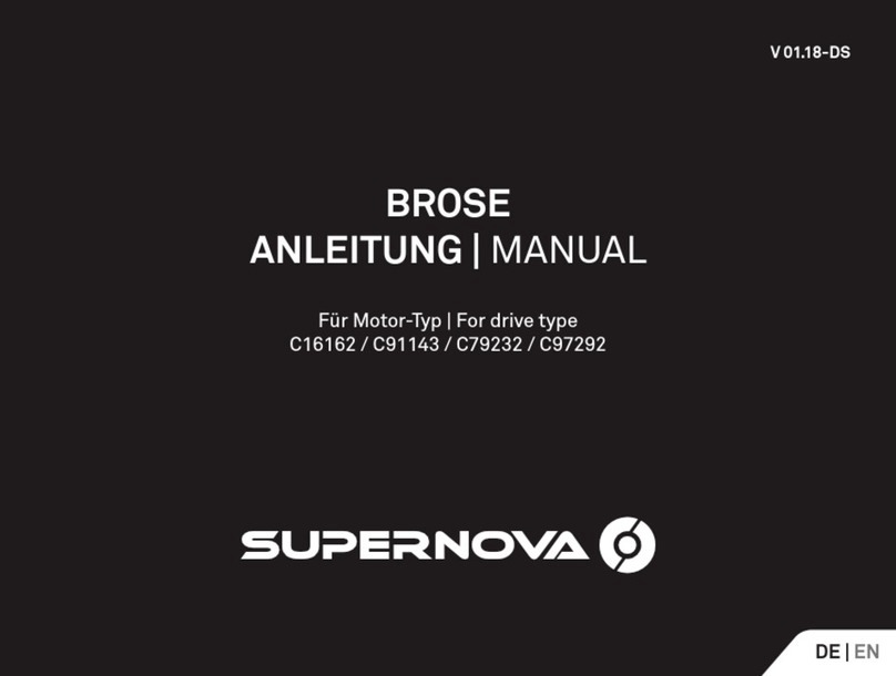 SUPER NOVA BROSE manual
