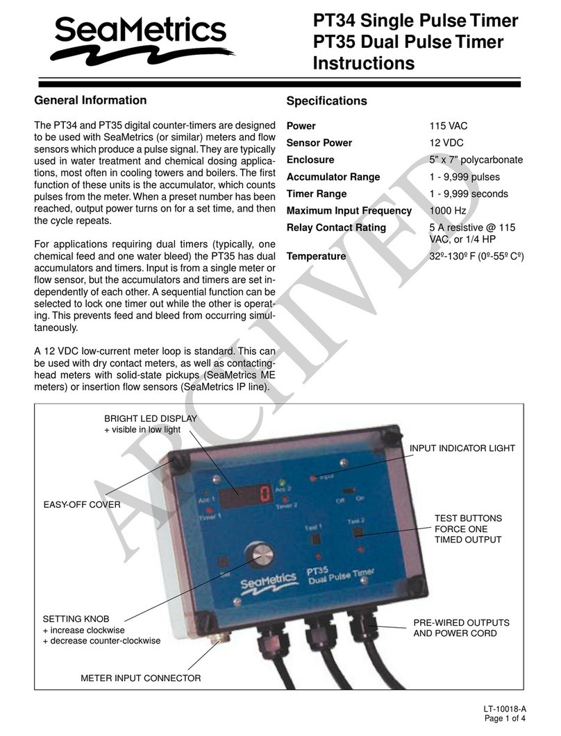 Seametrics PT35 User manual