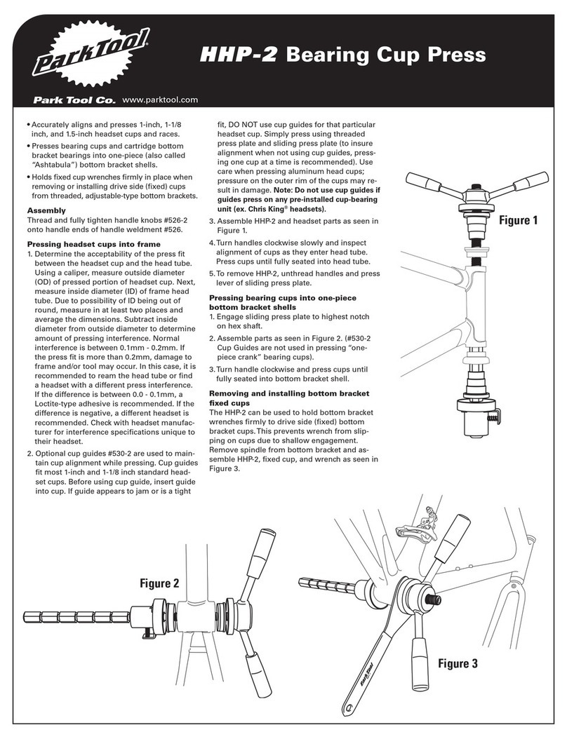parktool HHP-2 Instructions and parts diagram