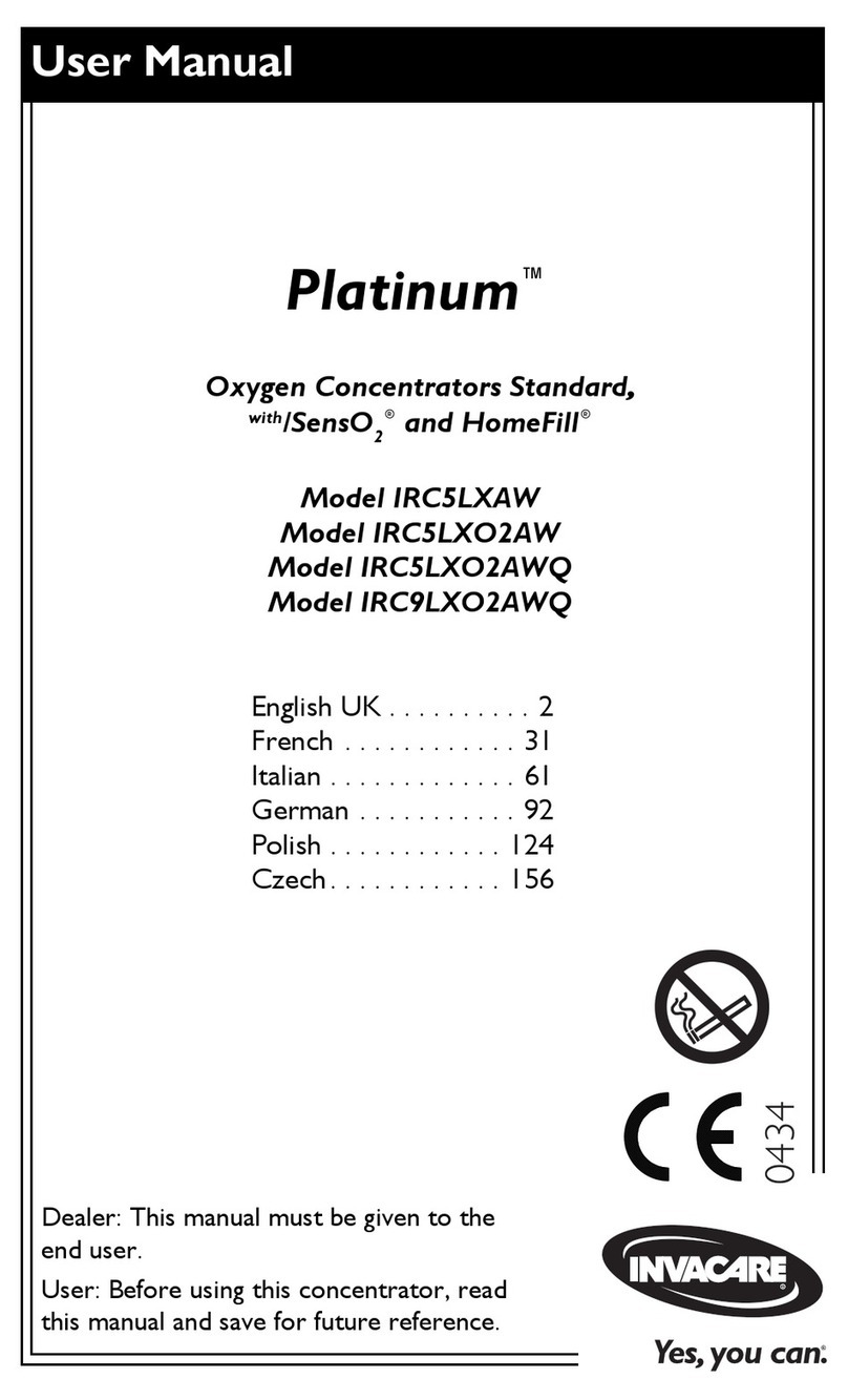 Invacare Platinum IRC5LXAW user manual