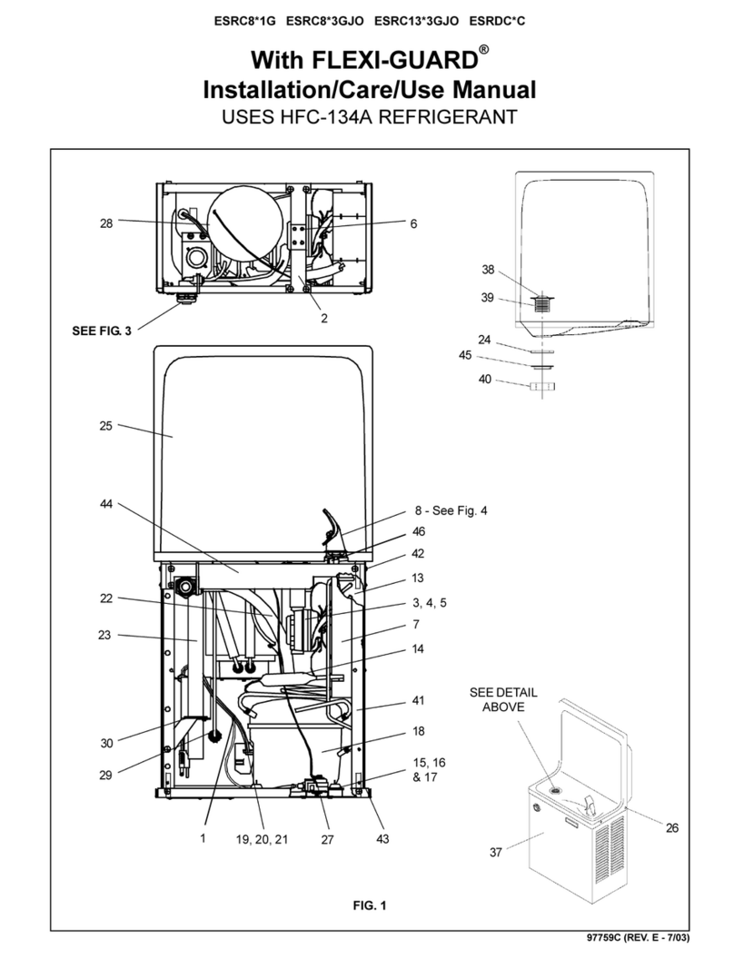Elkay FLEXI-GUARD ESRC8 3GJO Series Installation manual Elkay FLEXI-GUARD ESRC8 3GJO Series Installation manual