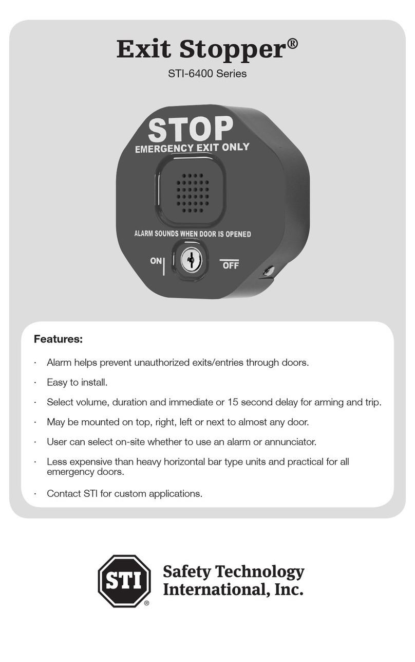 STI Exit Stopper STI-6400 Series User manual