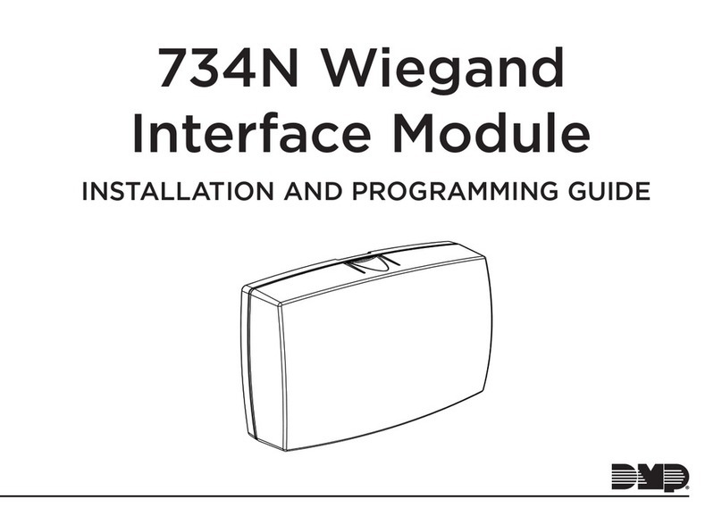 DMP Electronics Wiegand 734N Installation guide