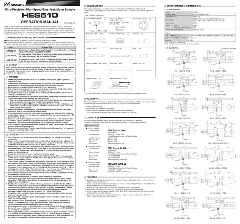 Nakanishi HES510 Operation manual