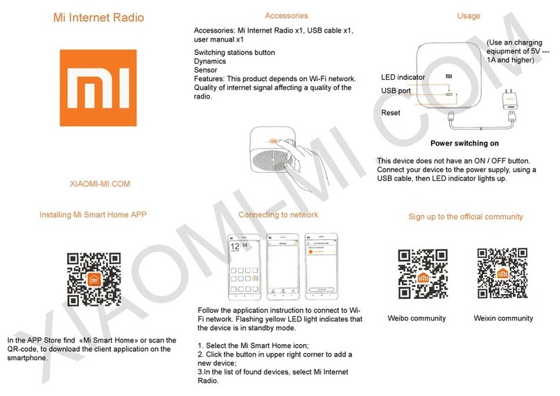 Mi WLSYJ01CM quick start guide