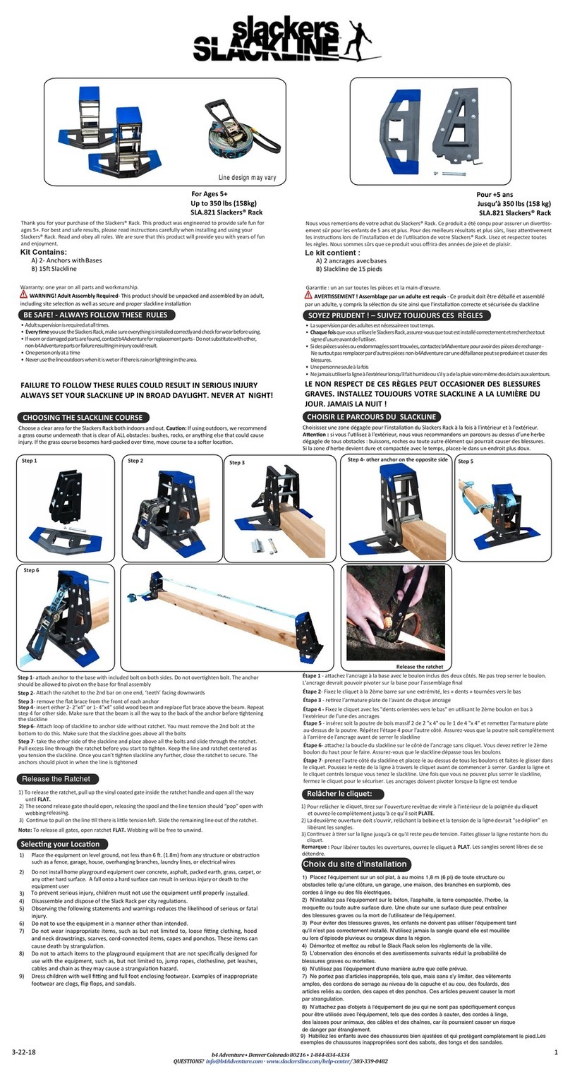 Slackers Rack User manual