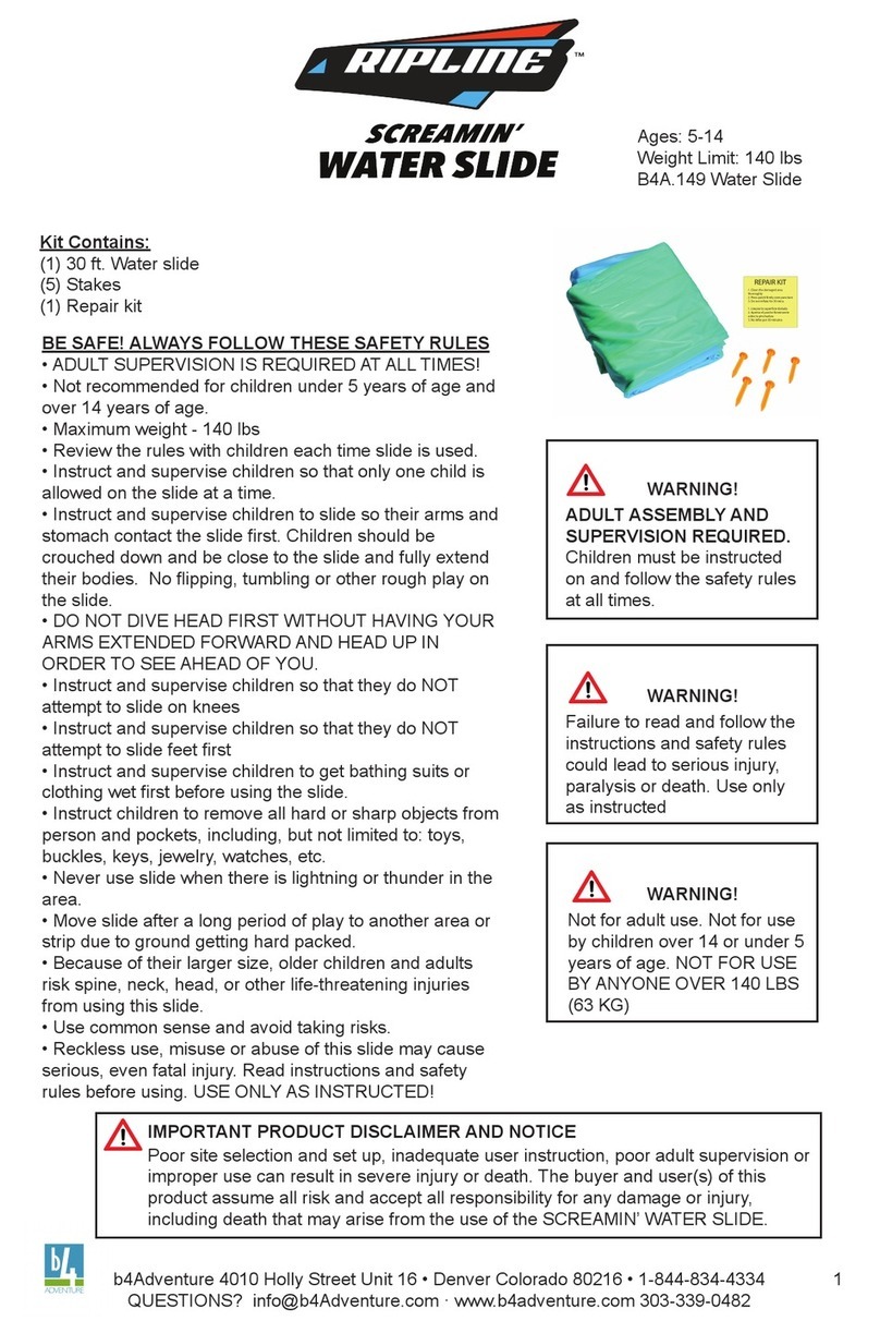 RIPLINE Screamin' Water Slide quick guide