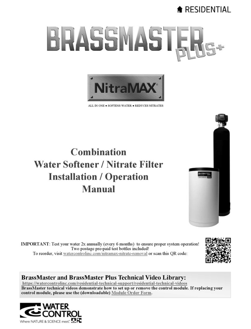Water Control Brassmaster Plus+ NitraMAX Series Installation & operation manual Water Control Brassmaster Plus+ NitraMAX Series Installation & operation manual