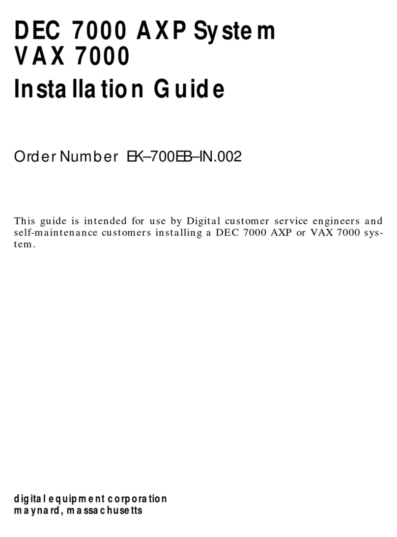 Digital Equipment 7000 AXP System installation guide