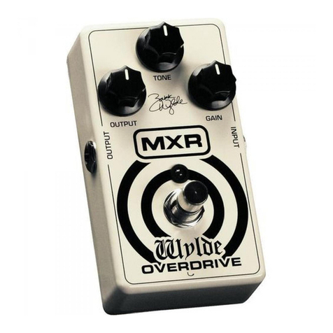 mxr Wylde Overdrive User manual