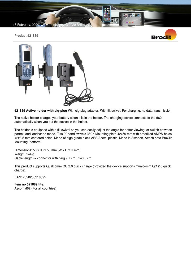 Brodit 521889 quick guide