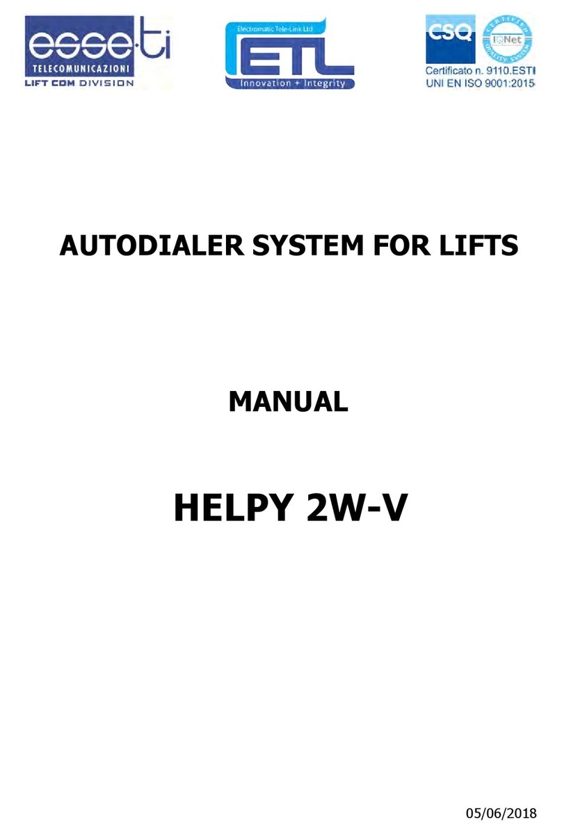 ETL Esse-ti HELPY 2W-V manual